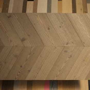 Le tre spine in parquet di legno